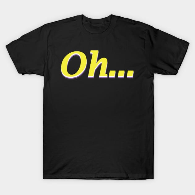 The Moment Of Realisation (Non-Binary Pride) T-Shirt by Quirkball